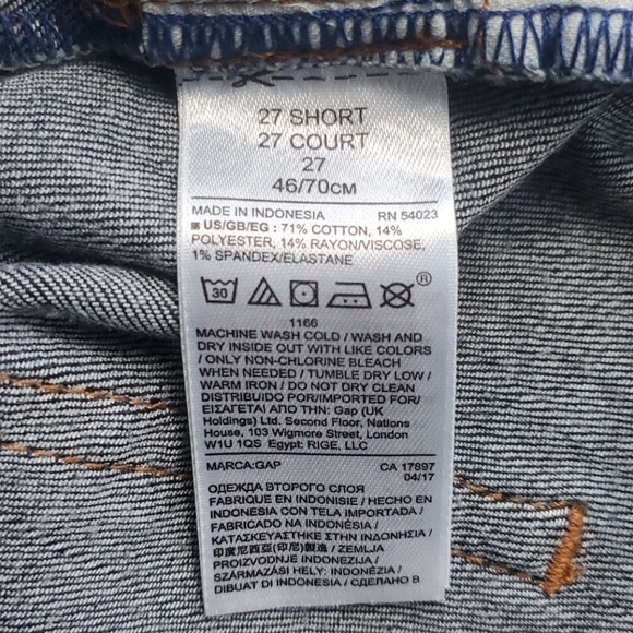 Gap 1969 Real Straight navy blue jeans - Picture 8 of 8